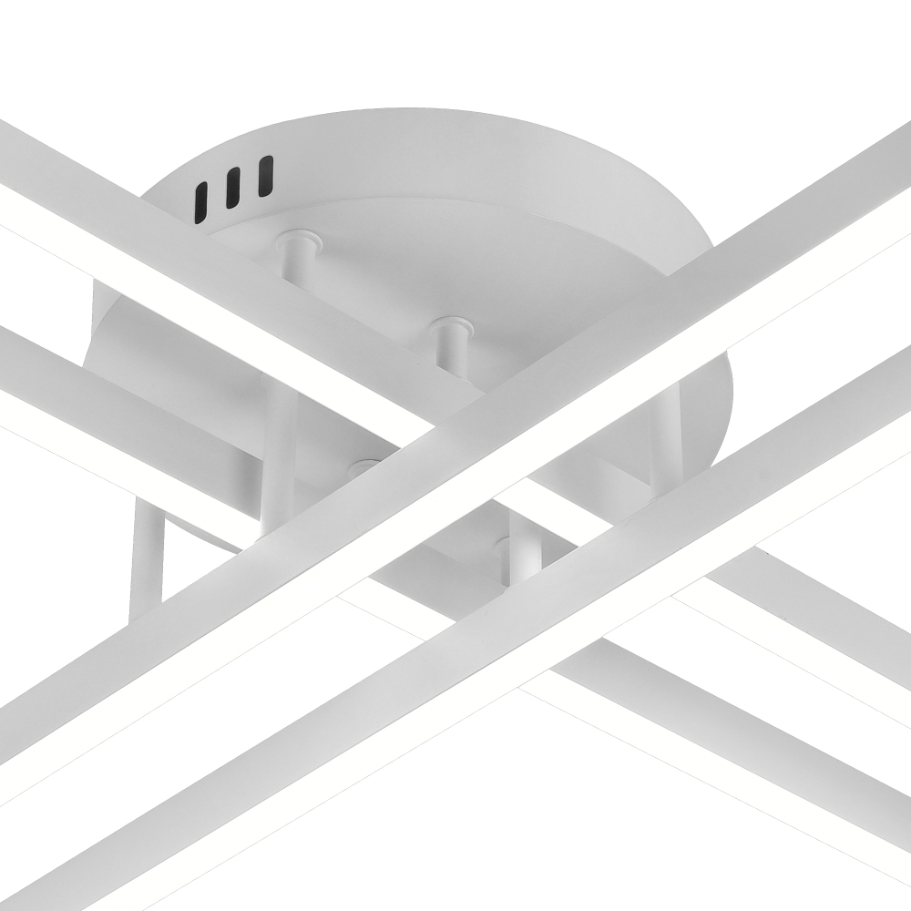 Lustra LED cu Telecomanda GIO, 54W, 4 Elemente, Lumina Rece/Clada/Neutra, Dimabila, Alb [4]