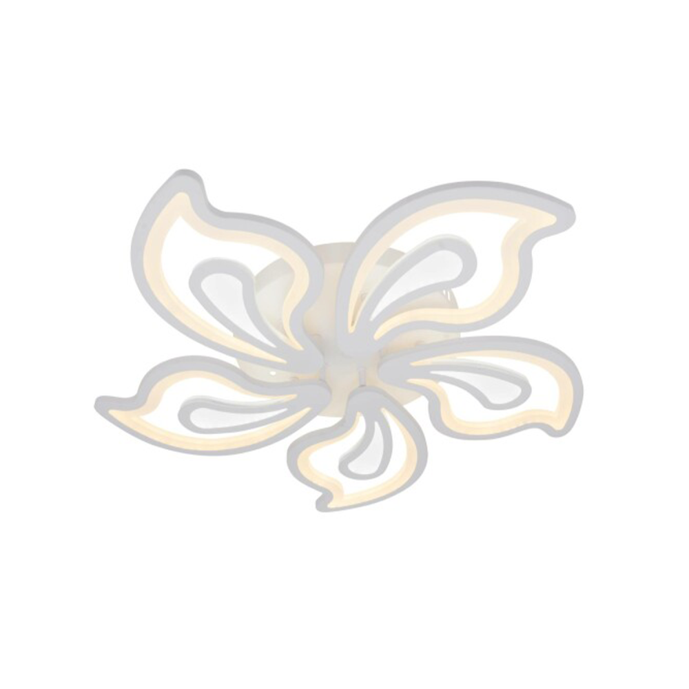 Lustra LED cu telecomanda GLORIOSA 95W, 5 Petale, lumina Rece/Calda/Neutra, Dimabila, Alb [4]