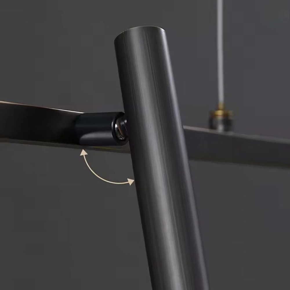 Lustra LED cu telecomanda Harman, 23W, 6 Surse, Lumina Neutra, Negru [4]