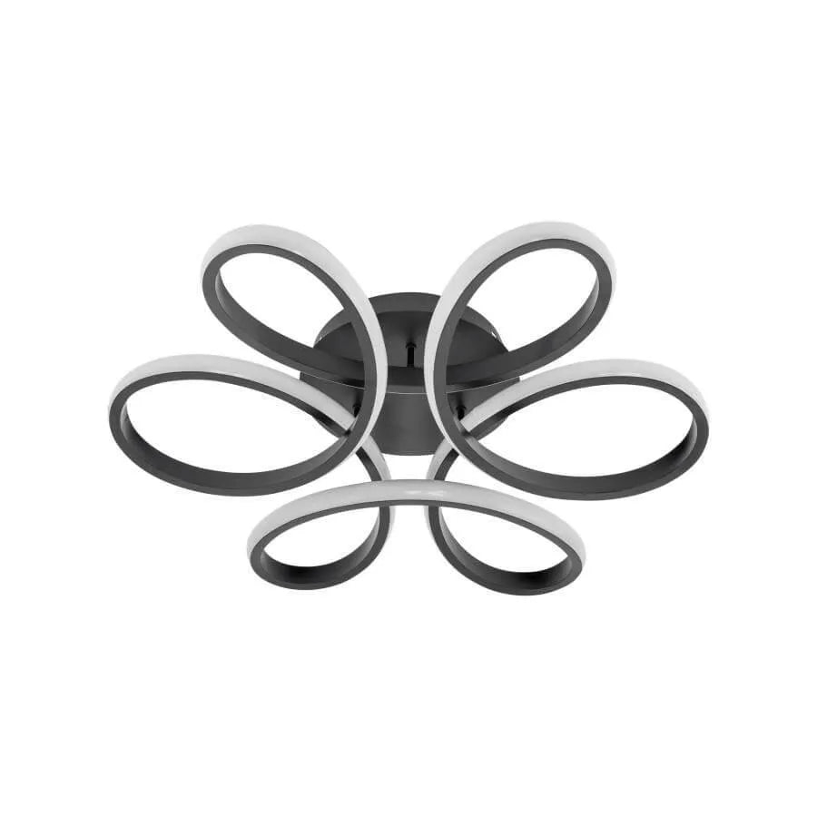 Lustra LED cu telecomanda HELIX 63W, lumina Rece/Calda/Neutra, Dimabila, Negru [4]