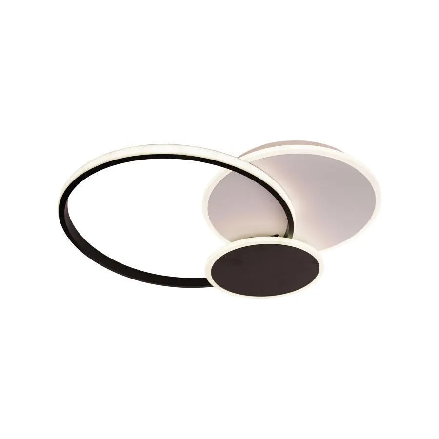 Lustra LED cu telecomanda KILLIAN 46W, 3 Cercuri, lumina Rece/Calda/Neutra, Dimabila, Negru [2]