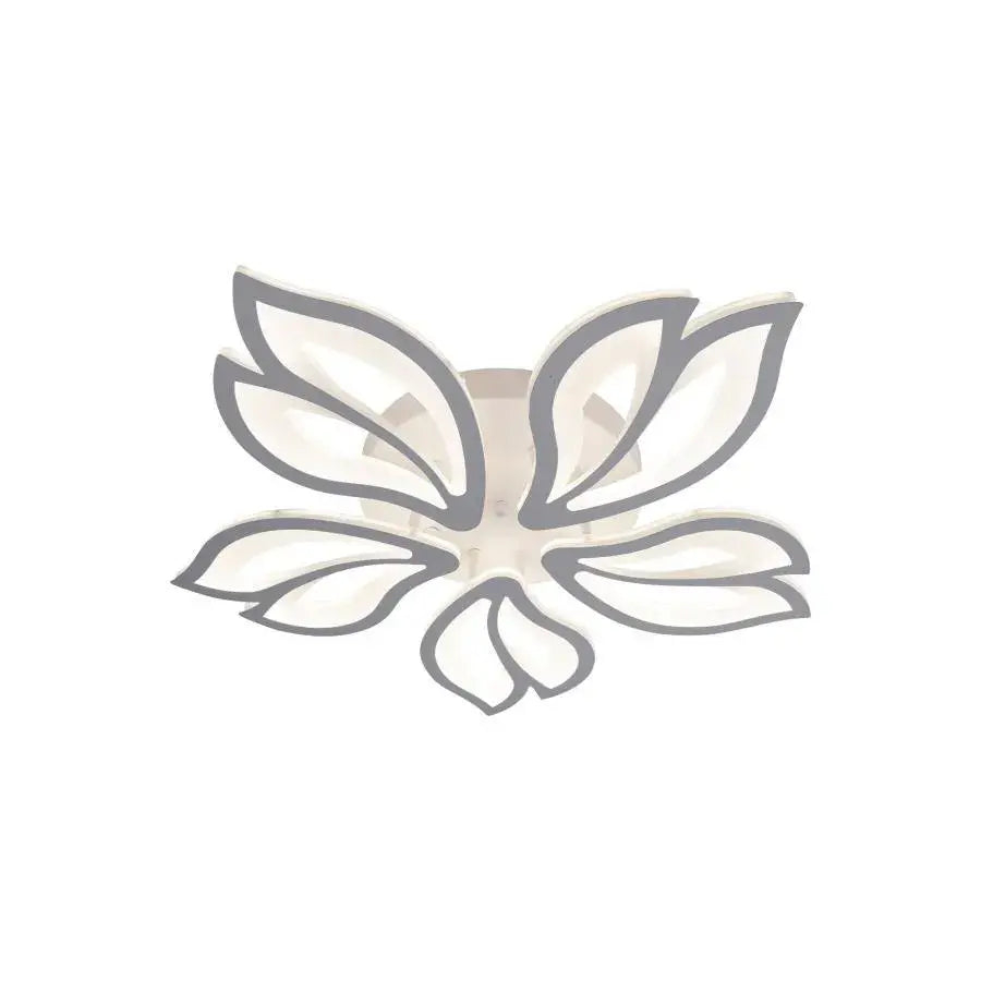 Lustra LED cu telecomanda LILY 86W, 5 Elemente, lumina Rece/Calda/Neutra, Dimabila, Alb [4]