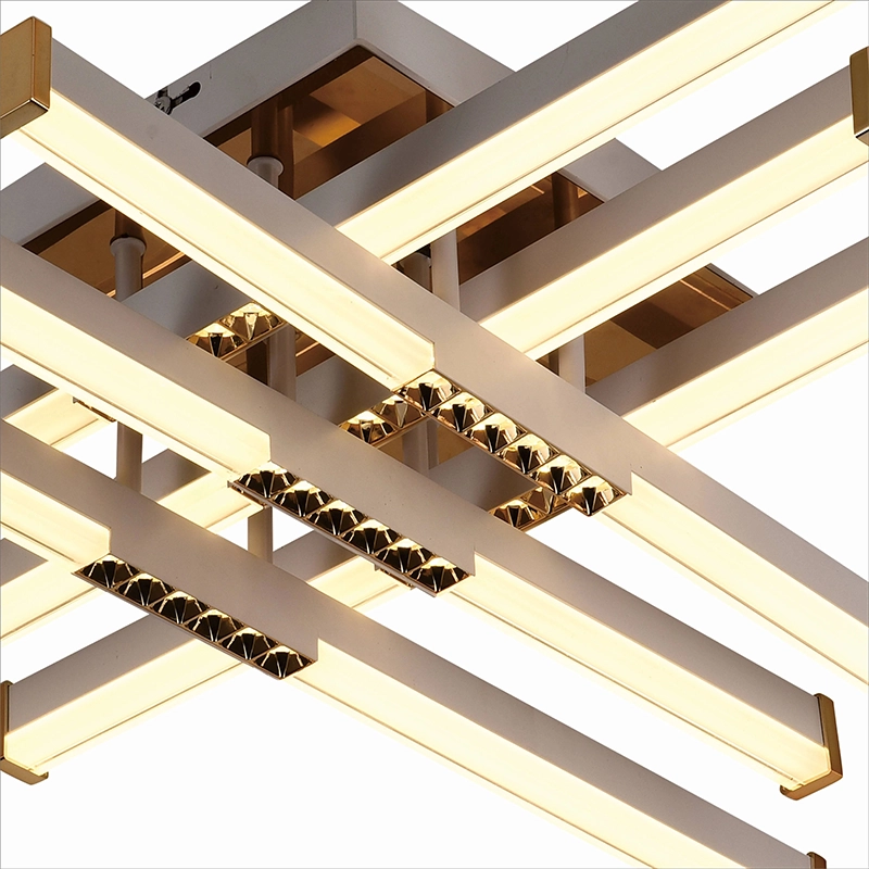 Lustra LED cu Telecomanda LT178/6WH, 84W, 6 Elemente, Lumina Rece/Clada/Neutra, Dimabila, Alb [2]