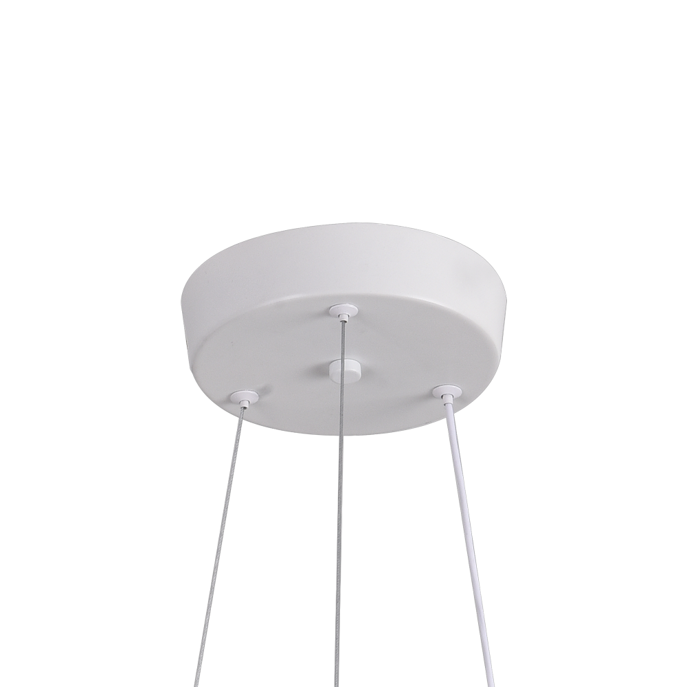 Lustra LED cu Telecomanda LT187WH, Cristal si Metal, 52W, Dimabila, Inaltime Reglabila, lumina Rece/Calda/Neutra, Iluminat Luxos [4]