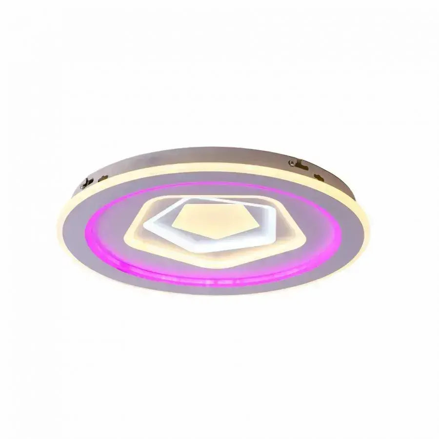 Lustra LED cu telecomanda MEIRA RGB, 180W, lumina Rece/Calda/Neutra, Dimabila, Alb [3]