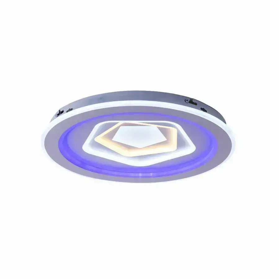 Lustra LED cu telecomanda MEIRA RGB, 180W, lumina Rece/Calda/Neutra, Dimabila, Alb [4]