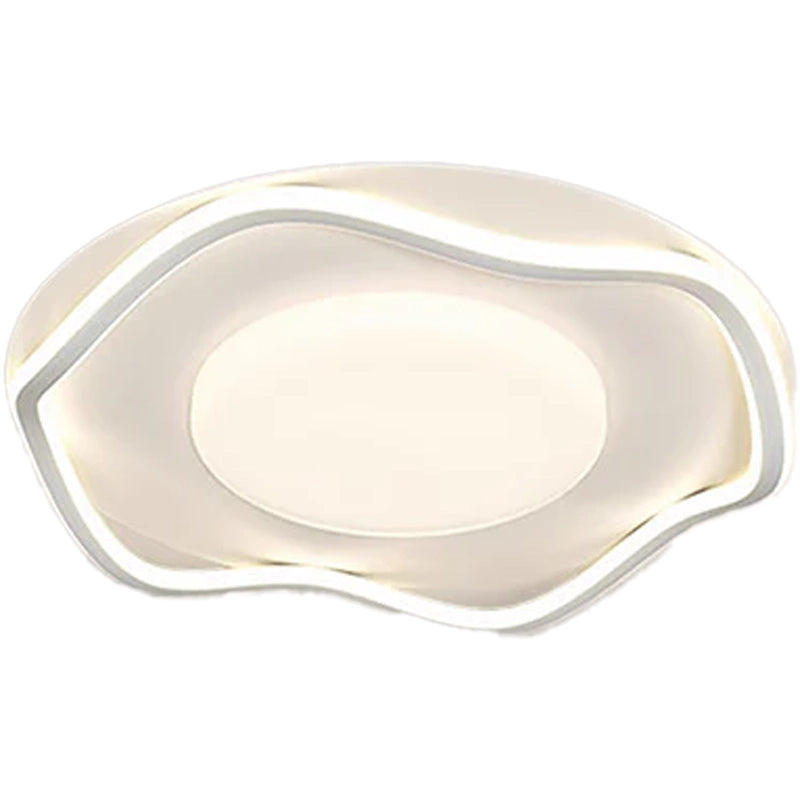 Lustra LED cu telecomanda MODERNO 77W, 2 Cercuri, lumina Rece/Calda/Neutra, Dimabila, Alb [4]