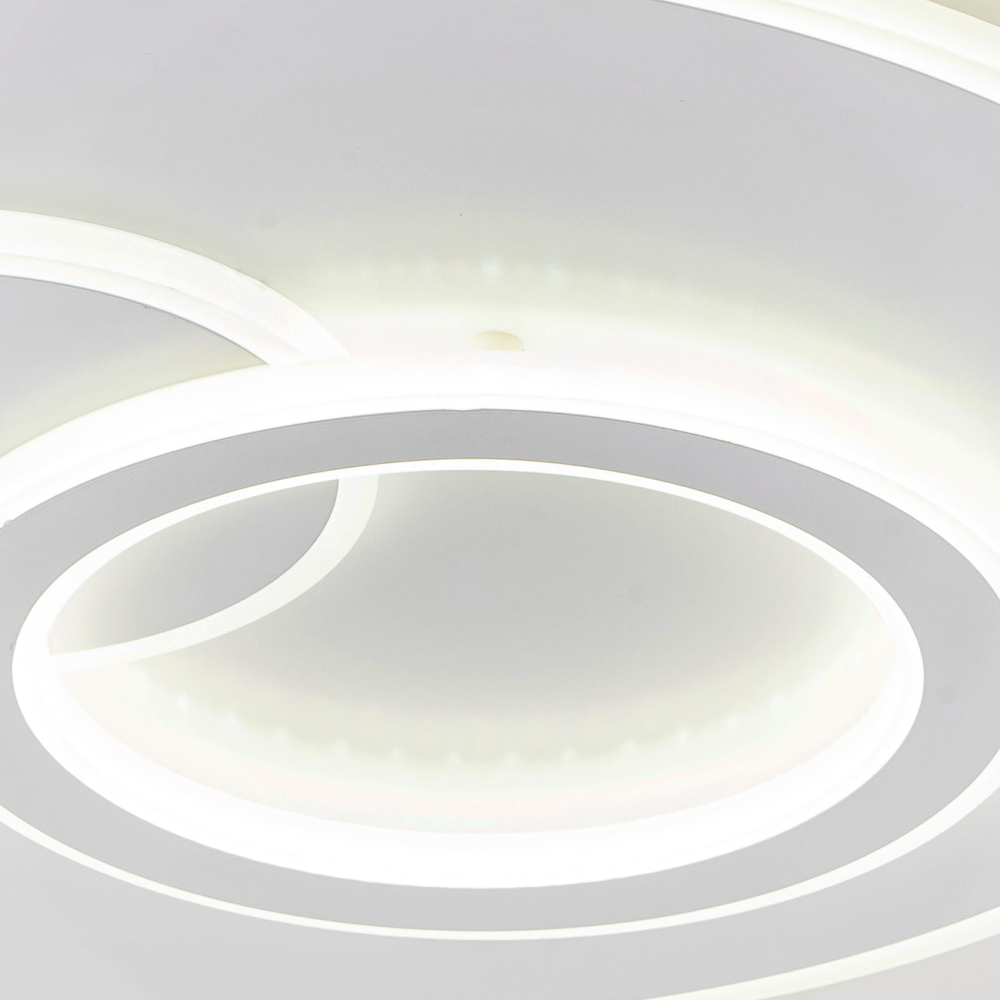 Lustra LED cu telecomanda NOLUX 34W, Rotunda, lumina Rece/Calda/Neutra, Dimabila, Alb [2]