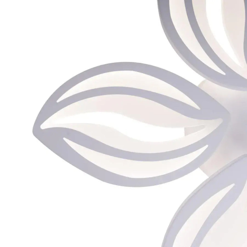 Lustra LED cu telecomanda ORCHID 66W, 5 Petale, lumina Rece/Calda/Neutra, Dimabila, Alb [2]