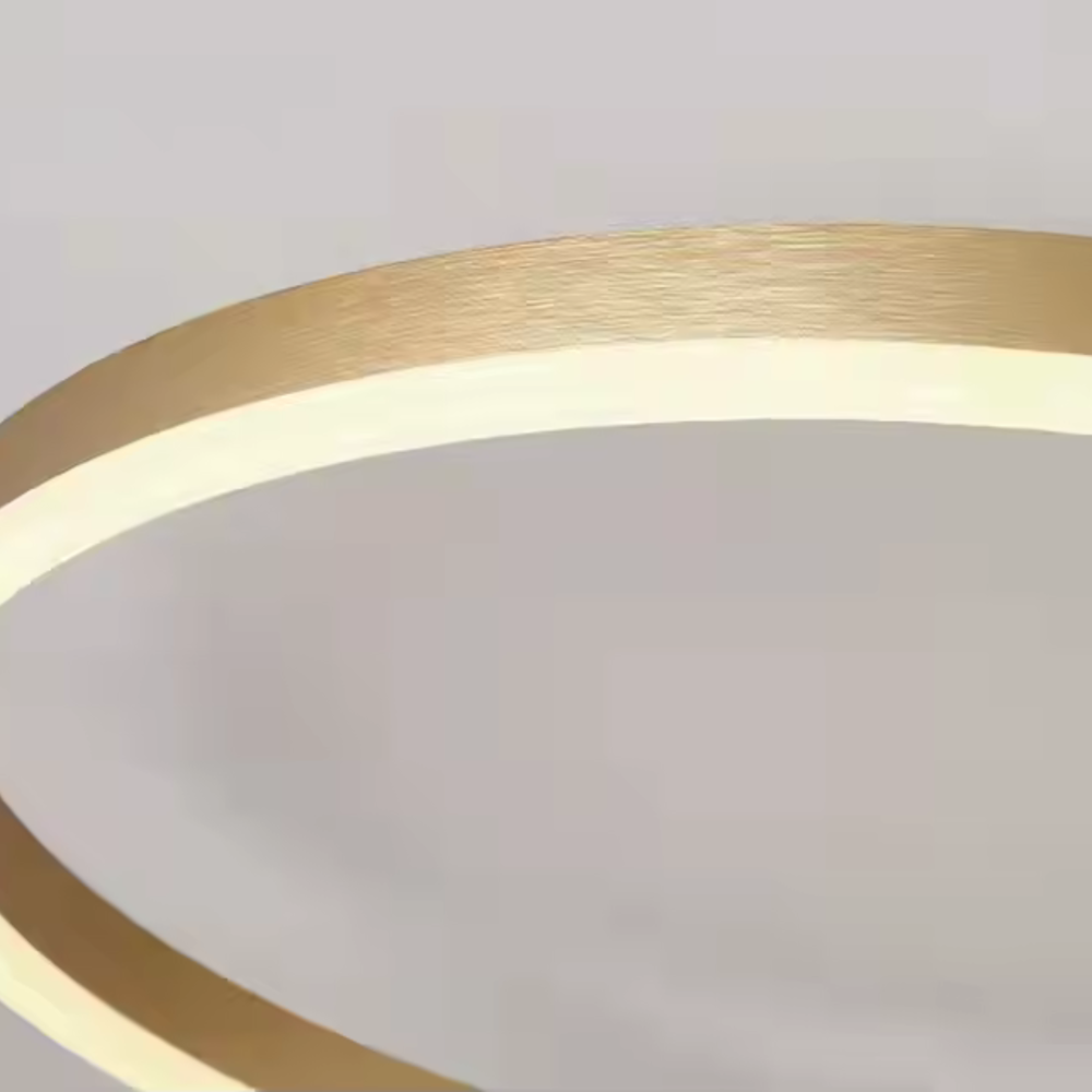 Lustra LED cu telecomanda RIGA LILITH 68W, 3 Cercuri, lumina Rece/Calda/Neutra, Dimabila, Auriu Lucios [4]