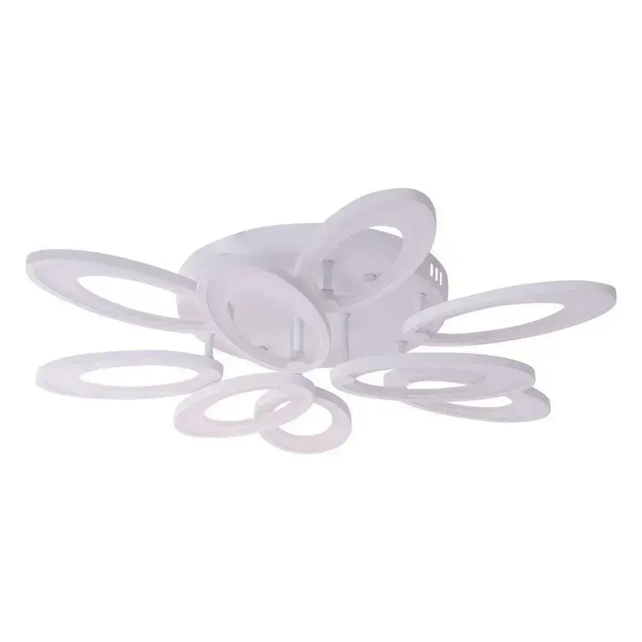 Lustra LED cu telecomanda SUNFLOWER 98W, 9 Elemente, lumina Rece/Calda/Neutra, Dimabila, Alb [3]