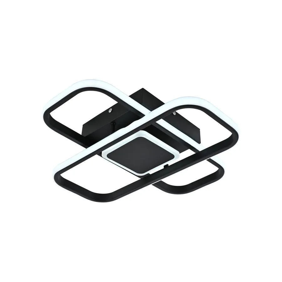 Lustra LED cu telecomanda VECTOR QUAD 52W, lumina Rece/Calda/Neutra, Dimabila, Negru [2]