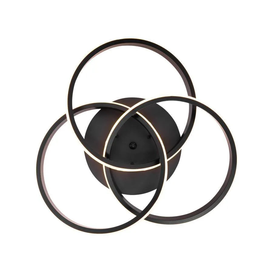 Lustra LED cu telecomanda VECTOR VORTEX 96W, 3 Elemente, lumina Rece/Calda/Neutra, Dimabila, Negru [4]