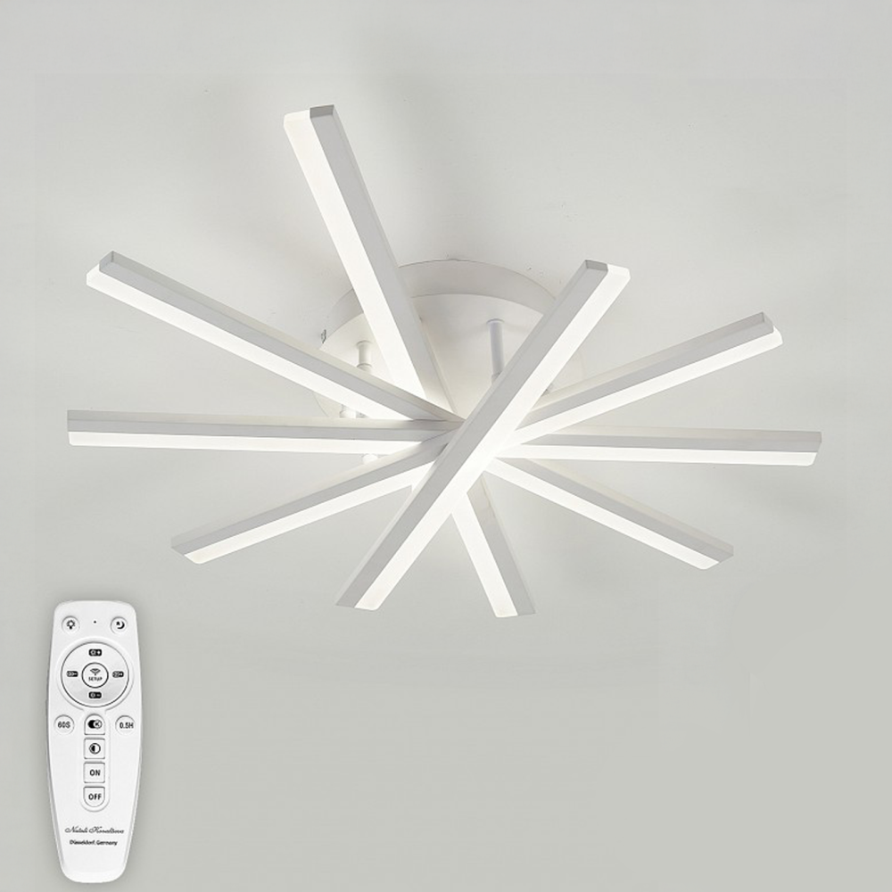Lustra LED cu telecomanda ZOE, 67W, lumina Rece/Calda/Neutra, Dimabila, Alb [4]