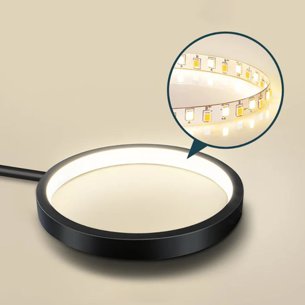 Lustra LED cu Telecomnda LT721/8BK+GD, 45W, 8 Elemente, Lumina Calda/Rece/Neutra, Dimabila, Negru/Auriu [2]