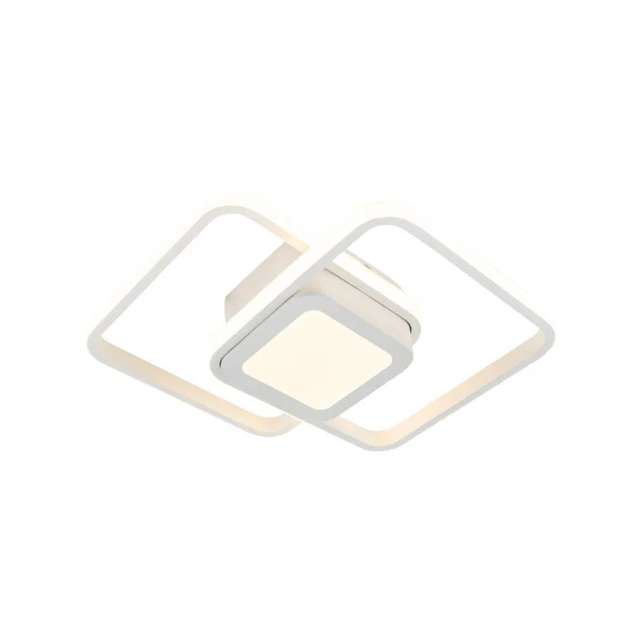 Lustra LED DUOFORM 21W, 3 Patrate, lumina Rece/Calda/Neutra, Alb [2]