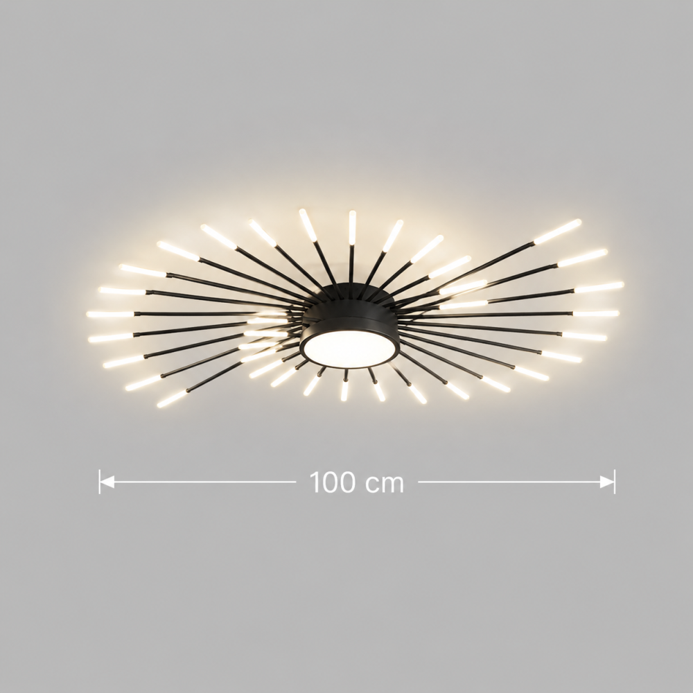 Lustra LED KALESA Grande, Lumina Neutra 4000K, 28W, Alb, Metal si Acril [4]