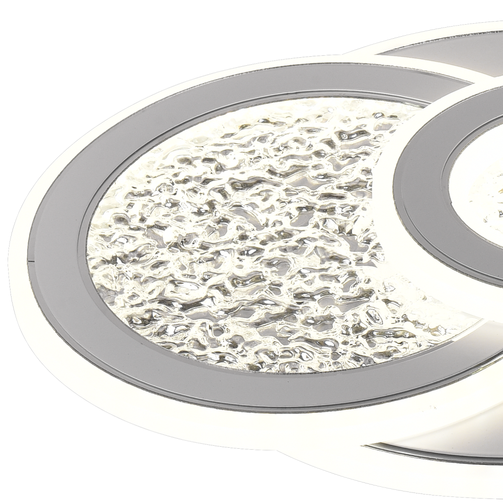 Lustra LED KOMPACTO 47W, 3 Cercuri, lumina Rece/Calda/Neutra, Alb [2]