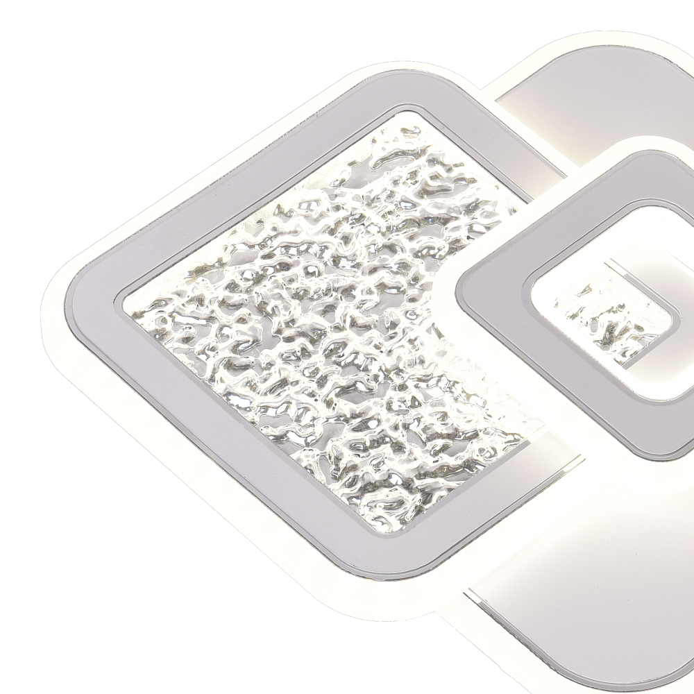 Lustra LED KOMPACTO 56W, 3 Patrate, lumina Rece/Calda/Neutra, Alb [2]