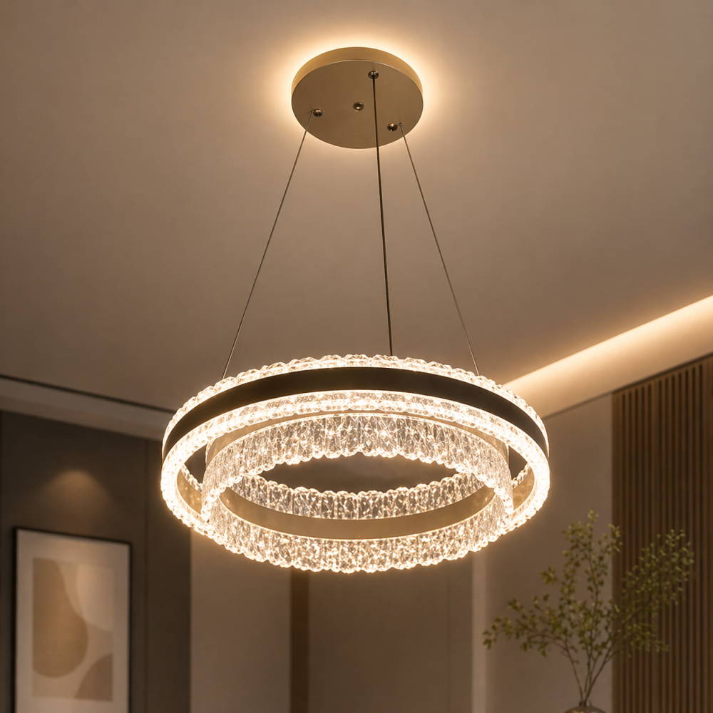 Lustra LED KOSMO cu telecomanda 115W, lumina Rece/Calda/Neutra, Dimabila, Negru [4]