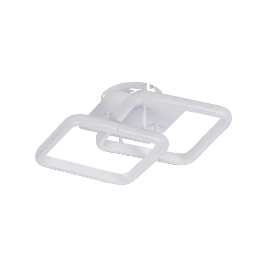 Lustra LED LILIA 20W, 2 Patrate, lumina Rece/Calda/Neutra, Alb [3]