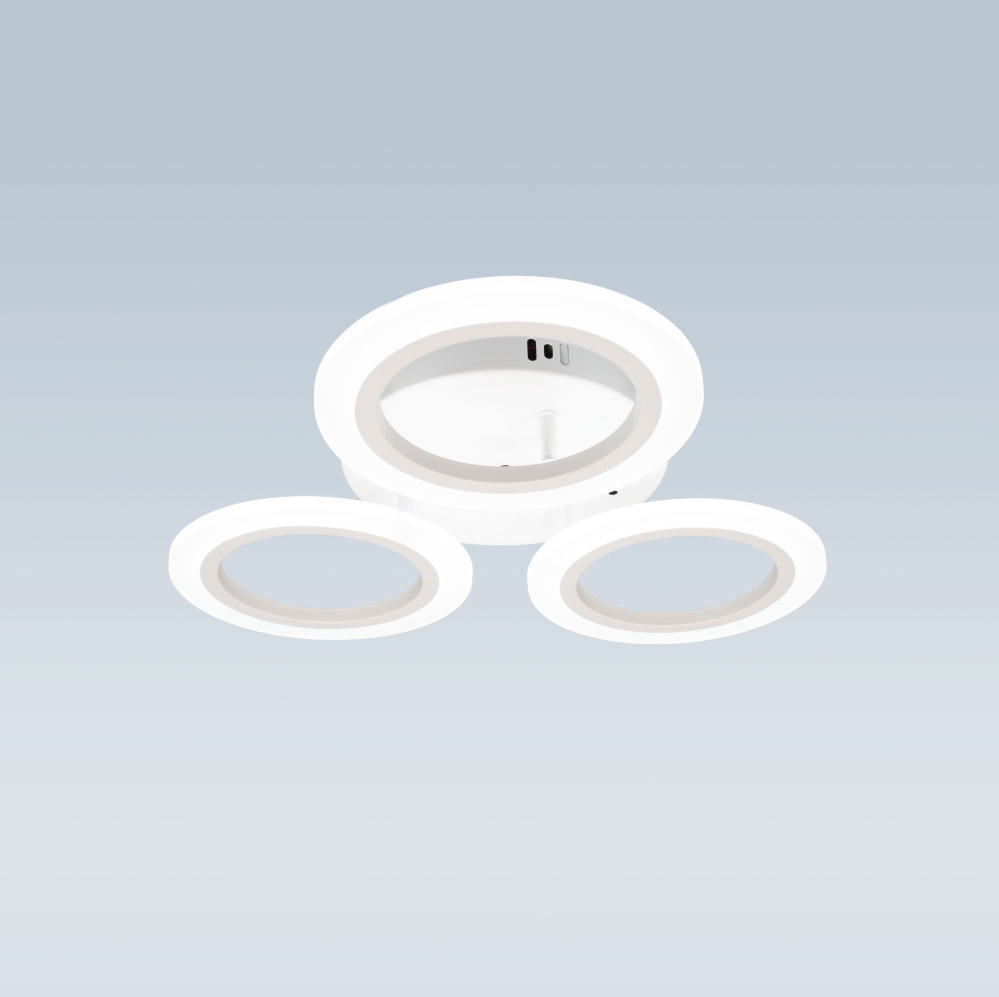 Lustra LED MARA 27W, 3 Cercuri, lumina Neutra, Alb [3]