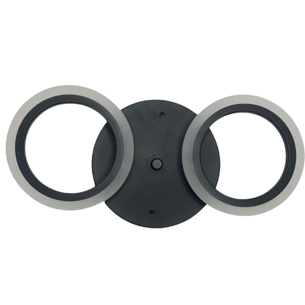 Lustra LED MARA 28W, 2 Cercuri, lumina Rece/Calda/Neutra, Negru [4]