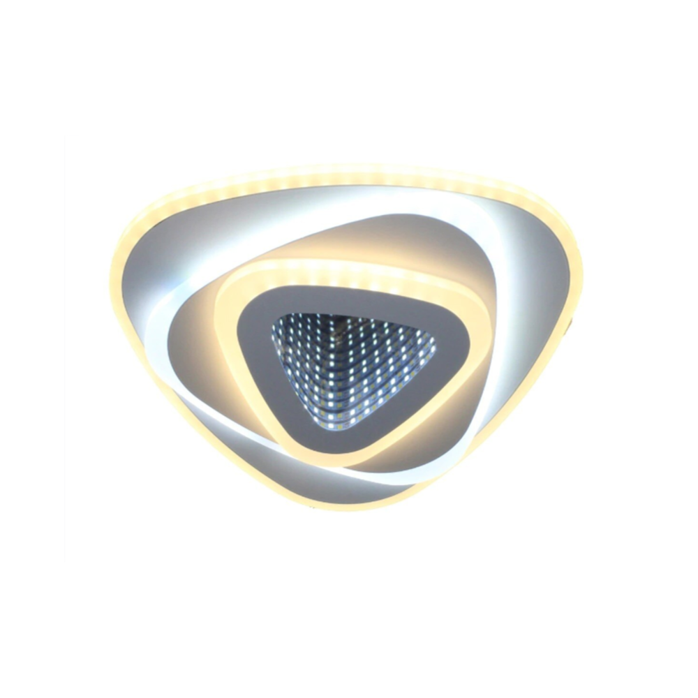 Lustra LED NEXA Triunghi 3D 40W, Alb, Lumina Rece/Calda/Neutra [3]