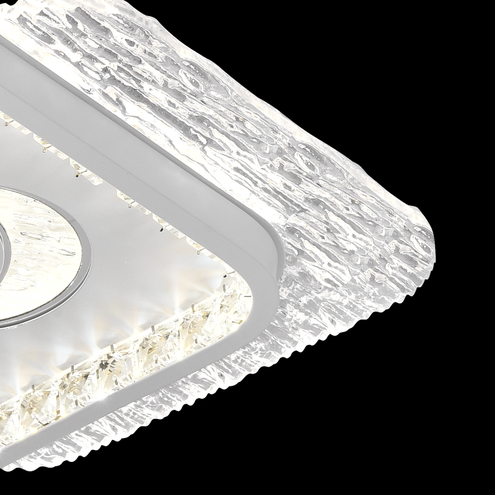 Lustra LED PERU 38W, 2 Patrate, lumina Rece/Calda/Neutra, Alb [4]
