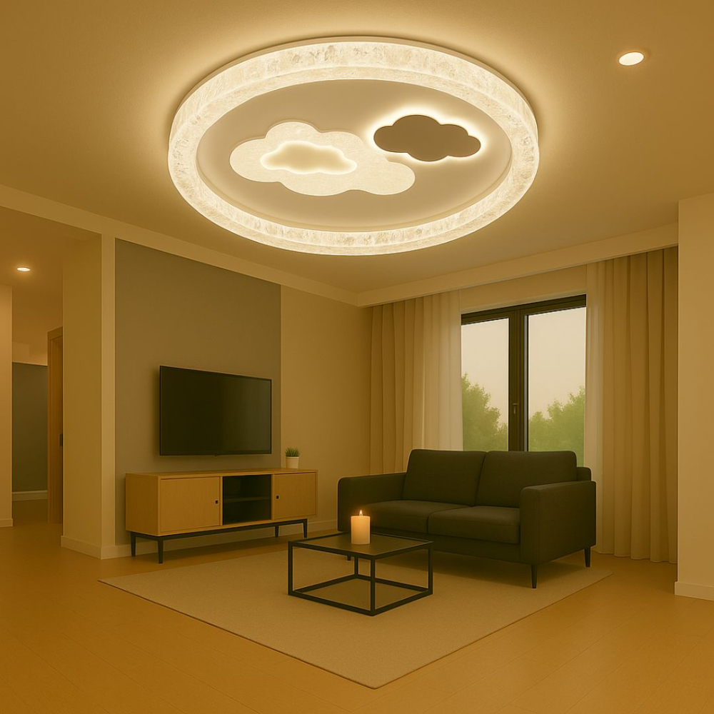 Lustra LED SKYForma Starry, 61W, lumina Rece/Calda/Neutra, Negru [3]