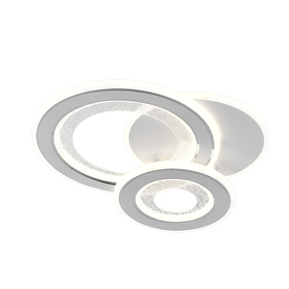 Lustra LED SQUARE 53W, 3 Cercuri, lumina Rece/Calda/Neutra, Alb [4]