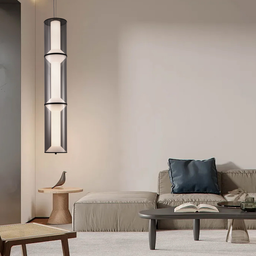 Lustra LED Suspendata cu Telecomanda 78W, LM511/3BK, Inaltime Reglabila, Lumina Calda/Rece/Neutra, Alb, Metal [3]