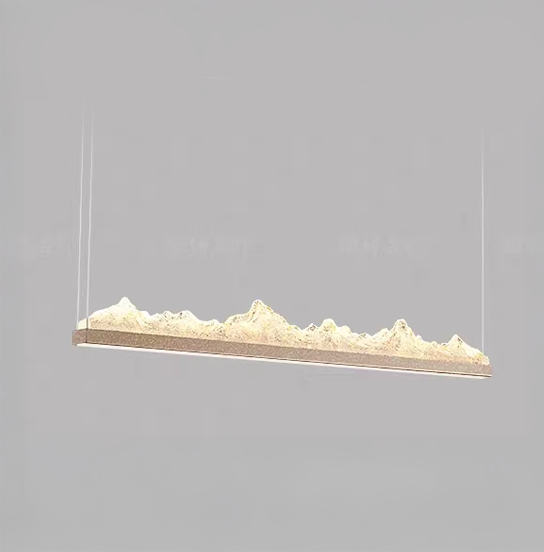 Lustra LED suspendata cu Telecomanda NIVALIS 27W, 120cm, lumina Rece/Calda/Neutra, Dimabila,Inaltime Reglabila, Auriu [3]