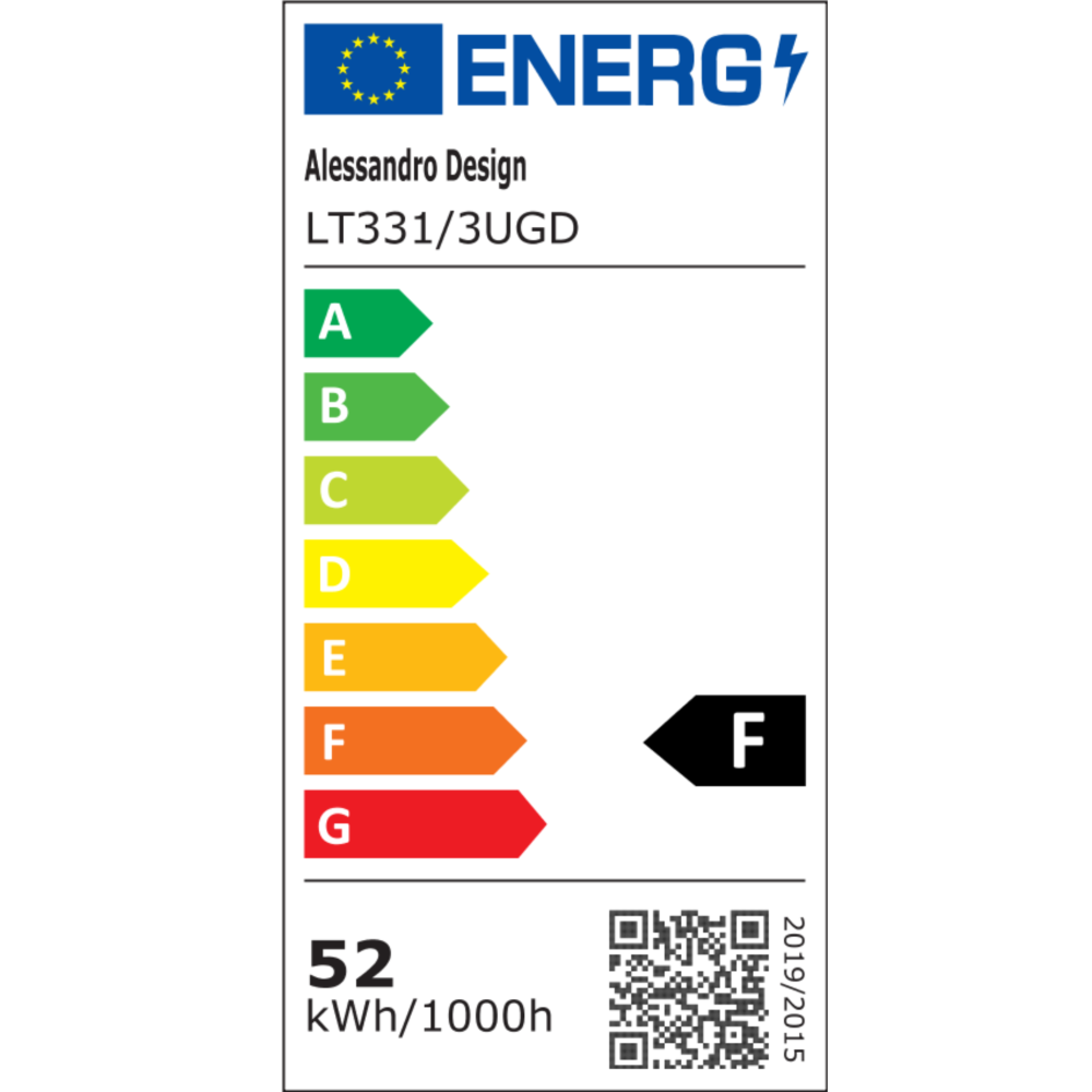 Lustra LED suspendata cu Telecomanda RIMINI 52W, 3 Elemente, lumina Rece/Calda/Neutra, Dimabila, Auriu [4]