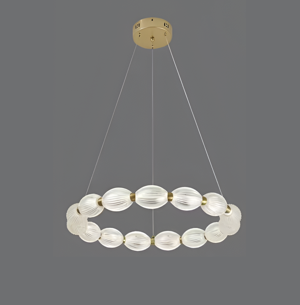 Lustra LED suspendata FAUSTO II, 42W, lumina Rece/Calda/Neutra, Inaltime Reglabila, Auriu [3]