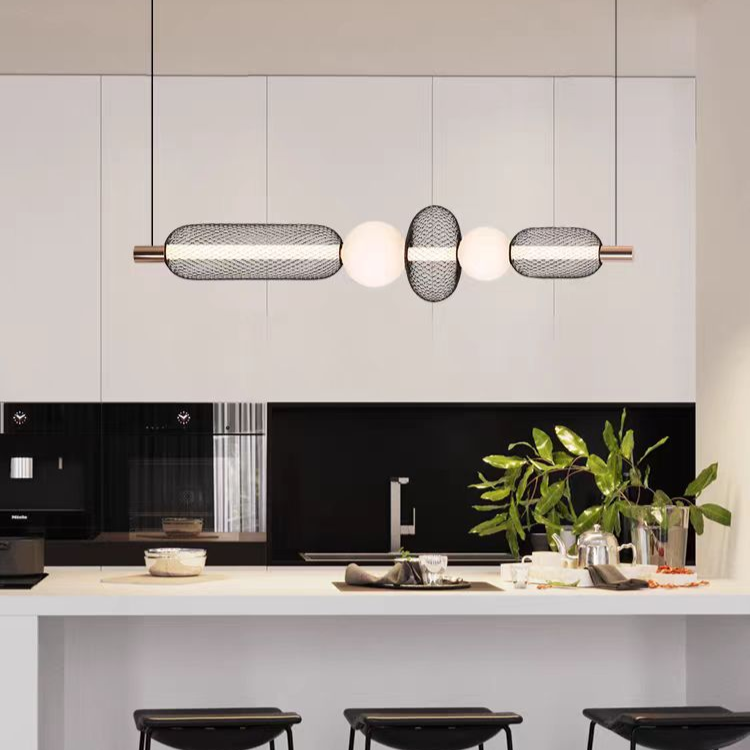 Lustra LED Suspendata LM551/5BK, 27W, Lumina 3000/4000/6000K, Negru, Inaltime Reglabila [3]