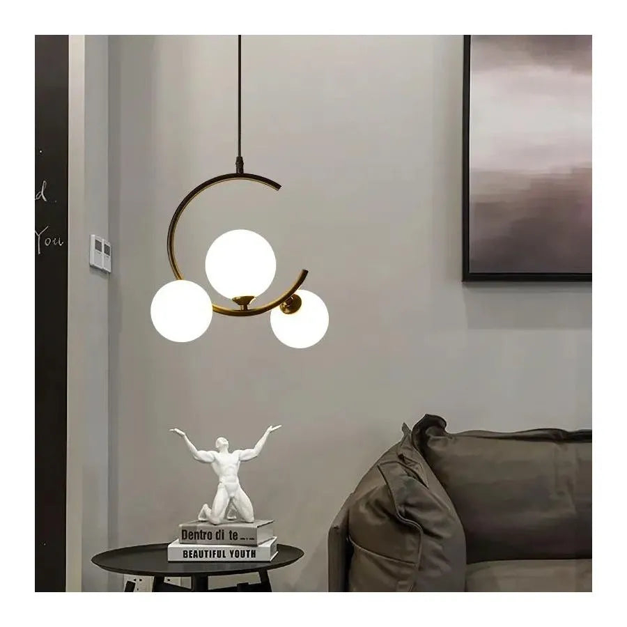 Lustra LOFT Atrium, 3x E27, Alb Auriu, Metal, Inaltime Reglabila [2]