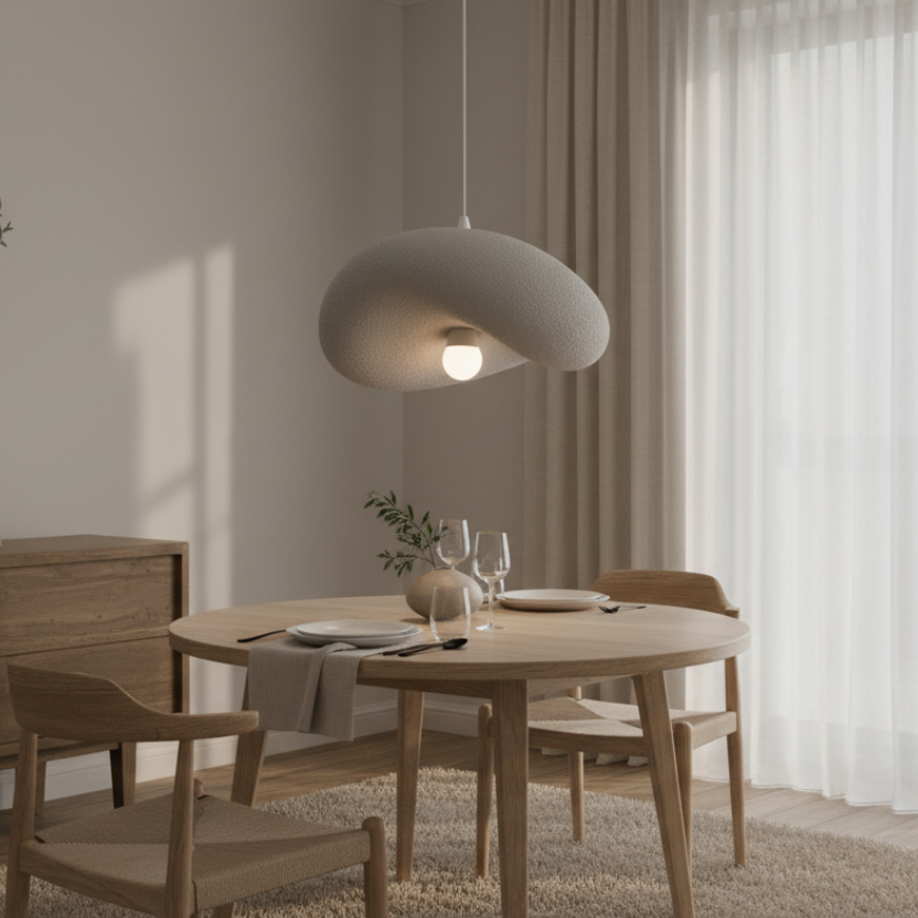 Lustra Moderna FOAMER Magno, 59 cm, Suspendata, 1 X E27, Gri, Metal si Spuma, Inaltime Reglabila [3]