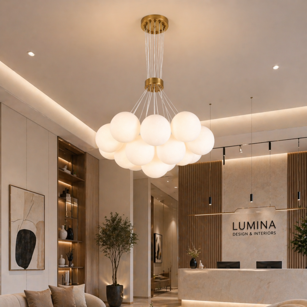 Lustra MODERNA LOFT Bagliore, Glob, 7xE27, Inaltime Reglabila, Auriu [3]