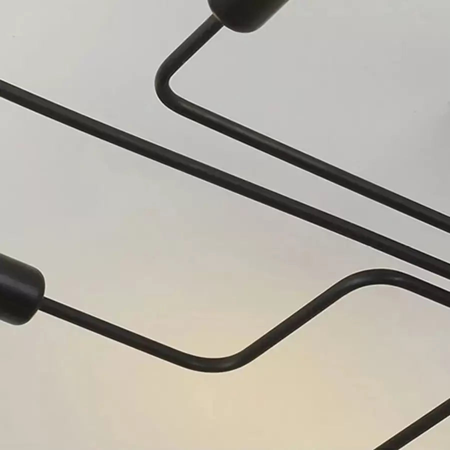 Lustra MODERNIST Hexa 6, 6x E27, Negru, Design Modern [2]