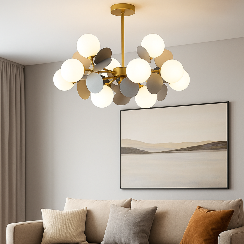 Lustra Suspendata SVEN, 15x G9, Gri [4]