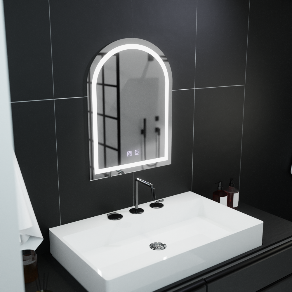 Oglinda LED Arcata 60x80cm, Arco Touch, Sistem Dezaburire, Dimabila [4]