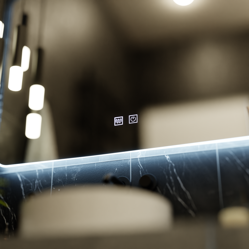 Oglinda LED Dreptunghiulara ARTEA Touch, 80X60cm, Sistem Dezaburire, Dimabila, Lumina Race 6000K [2]