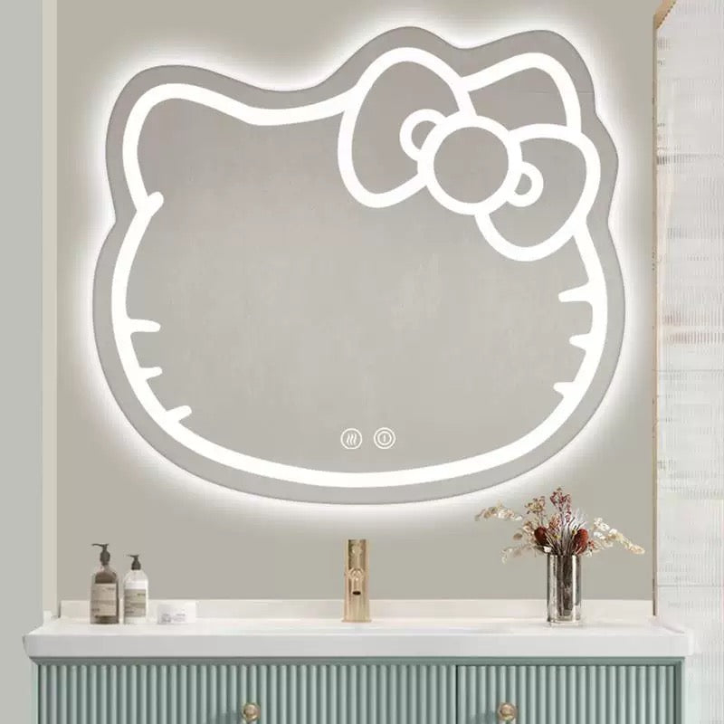 Oglinda LED Kitty Pisica, 80X70, Touch, Sistem Dezaburire, Dimabila [4]