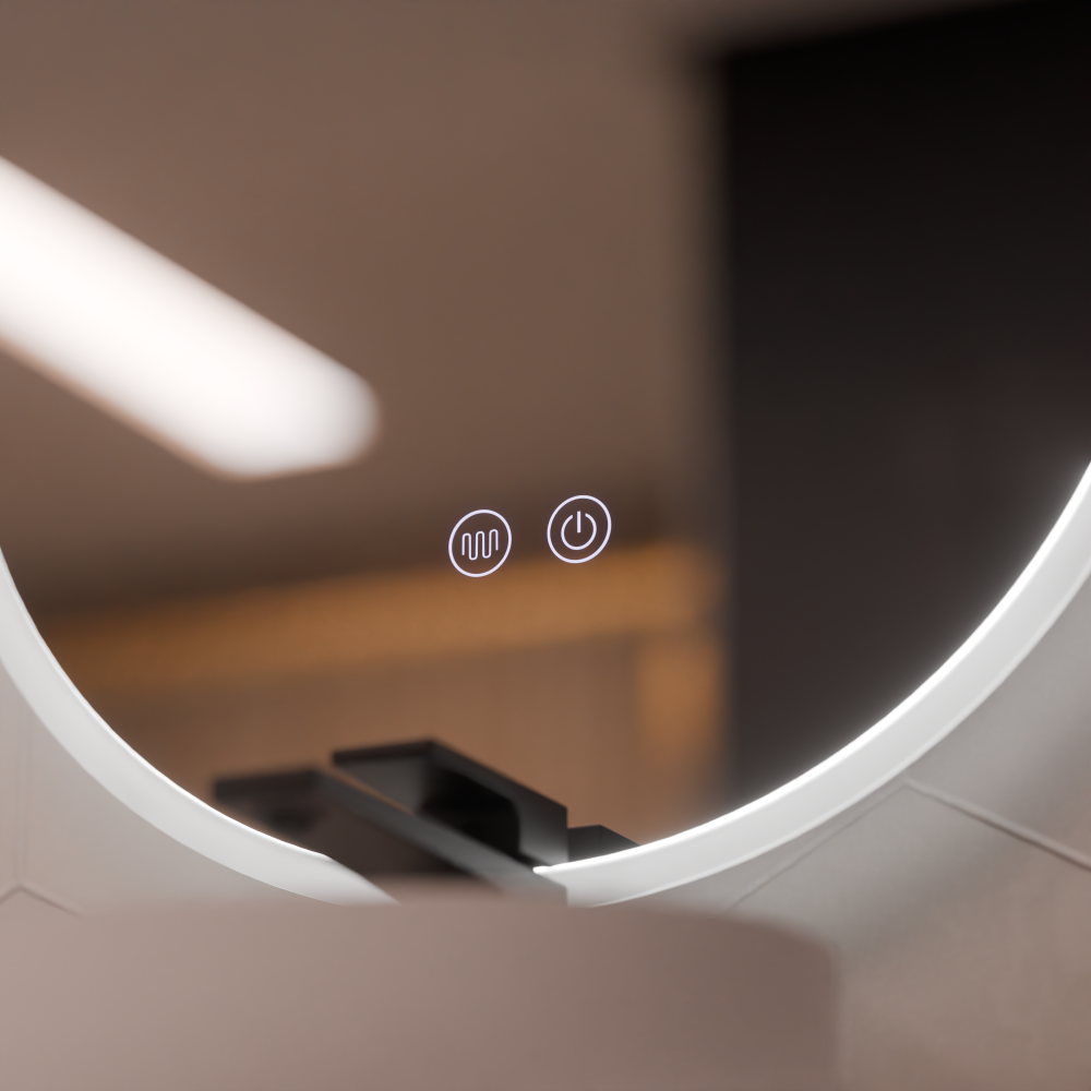 Oglinda LED Ovala 50x80cm Llexort, Touch, Sistem Dezaburire, Dimabila [2]
