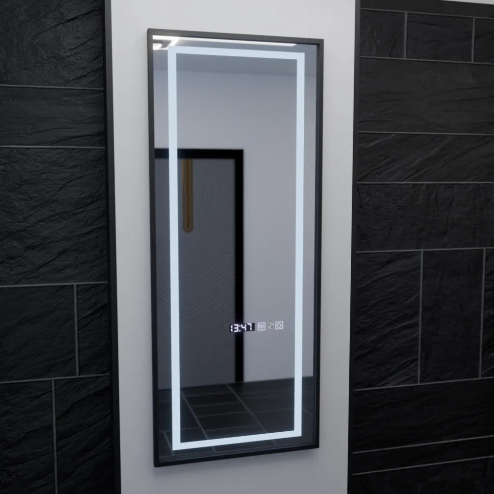 Oglinda LED Rectangula, 60x150cm, Bianca Senzor Radar Marcello, Sistem Dezaburire, Ceas & Termometru, Dimabila, Dressing Couture [4]