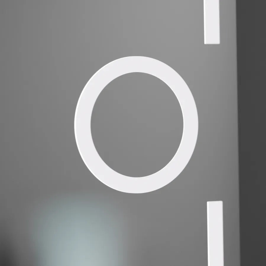 Oglinda LED Rectangulara, 50x70cm, Eclat MotionGlow Marcello, Sistem Dezaburire, Ceas & Termometru, Lupa Cosmetica, Dimabila [3]