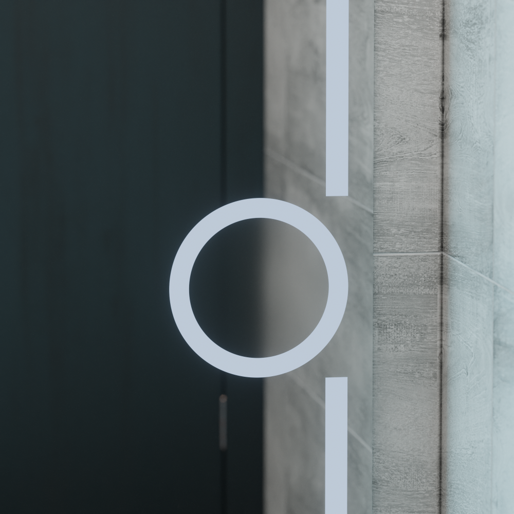 Oglinda LED Rectangulara, 75x90cm, Eclat MotionGlow Marcello, Sistem Dezaburire, Ceas & Termometru, Lupa Cosmetica, Dimabila [4]