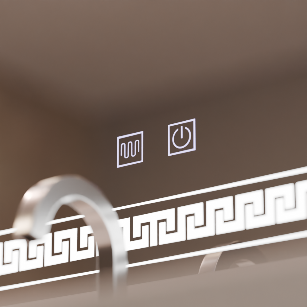 Oglinda LED Rectangulara 80x60 Touch Volta Sistem Dezaburire [2]