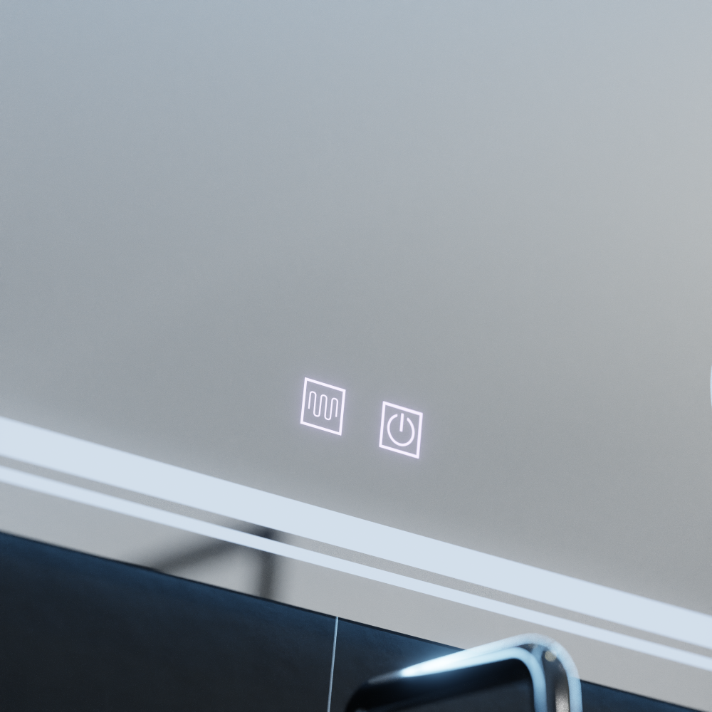 Oglinda LED Rectangulara, 80x60cm, CANTO Touch, Sistem Dezaburire, Dimabila [2]